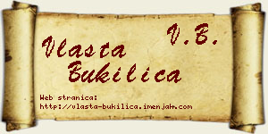Vlasta Bukilica vizit kartica